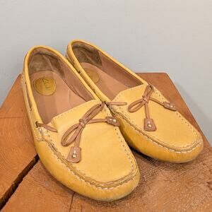 Clarks Dunbar Racer Loafer Casual Moccasin Leather Classic Flat - Size 7.5